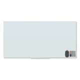 U Brands Floating Glass Dry Erase Board, 70 x 35, White (UBR3978U0001) Each