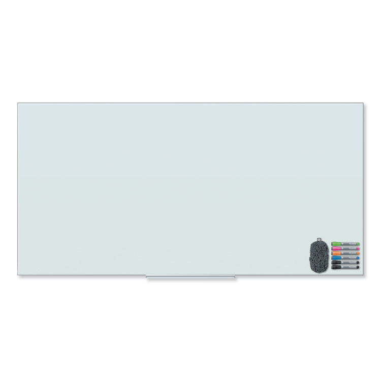 U Brands Floating Glass Dry Erase Board, 70 x 35, White (UBR3978U0001) Each
