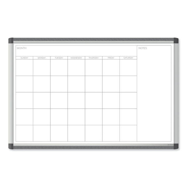 U Brands PINIT Magnetic Dry Erase Undated One Month Calendar, 35 x 23, White (UBR2901U0001) Each