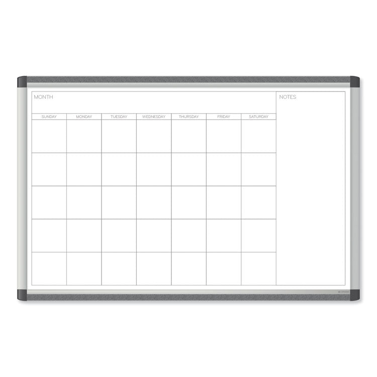U Brands PINIT Magnetic Dry Erase Undated One Month Calendar, 35 x 23, White (UBR2901U0001) Each