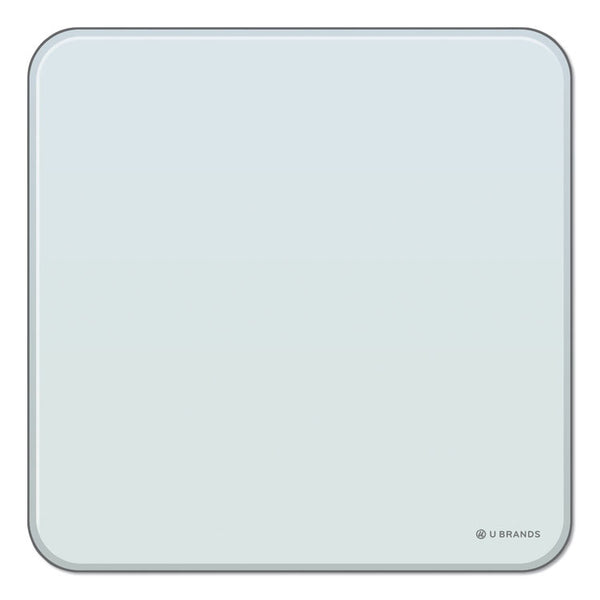 U Brands Cubicle Glass Dry Erase Board, 12 x 12, White Surface (UBR3690U0001)