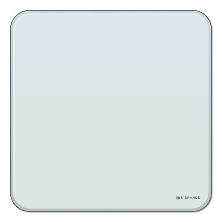 U Brands Cubicle Glass Dry Erase Board, 12 x 12, White Surface (UBR3690U0001) Each