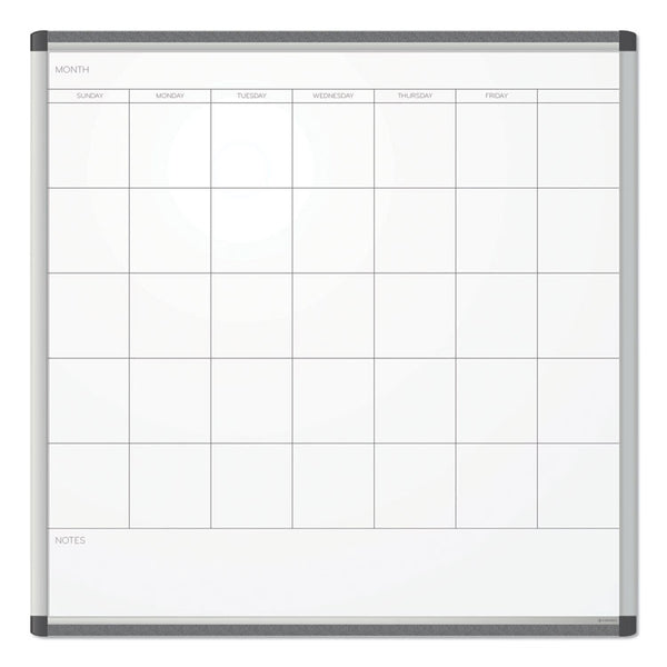 U Brands PINIT Magnetic Dry Erase Undated One Month Calendar, 35 x 35, White (UBR2902U0001) Each