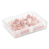 U Brands Fashion Metal Thumbtacks, Metal, Marble/Rose Gold, 3/8", 100/Pack (UBR3090U0624) Pack of 100