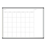 U Brands PINIT Magnetic Dry Erase Undated One Month Calendar, 47 x 35, White (UBR2903U0001) Each