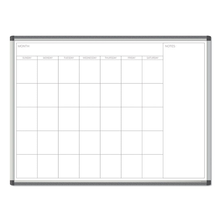 U Brands PINIT Magnetic Dry Erase Undated One Month Calendar, 47 x 35, White (UBR2903U0001) Each