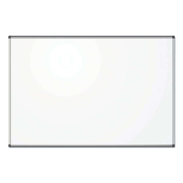 U Brands PINIT Magnetic Dry Erase Board, 70 x 47, White Surface, Silver Aluminum Frame (UBR2808U0001) Each