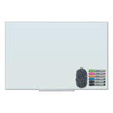 U Brands Floating Glass Dry Erase Board, 47 x 35, White (UBR3977U0001) Each