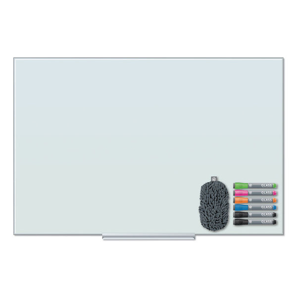 U Brands Floating Glass Dry Erase Board, 47 x 35, White (UBR3977U0001) Each