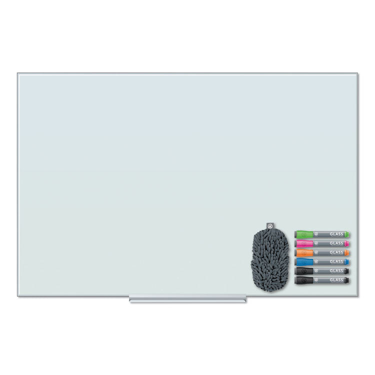 U Brands Floating Glass Dry Erase Board, 47 x 35, White (UBR3977U0001) Each