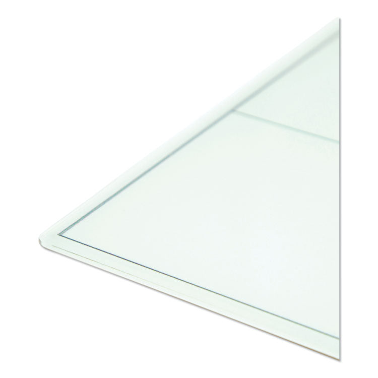 U Brands Floating Glass Dry Erase Undated One Month Calendar, 35 x 35, White (UBR3968U0001) Each