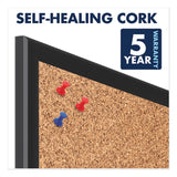 Quartet® Classic Series Cork Bulletin Board, 24 x 18, Tan Surface, Black Aluminum Frame (QRT2301B) Each