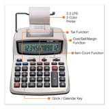 Victor® 1208-2 Two-Color Compact Printing Calculator, Black/Red Print, 2.3 Lines/Sec (VCT12082) Each