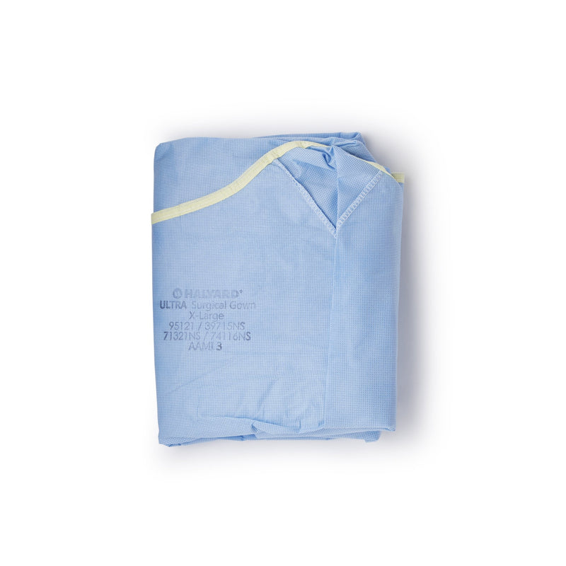 ULTRA Non-Reinforced Surgical Gown with Towel X-Large Blue Sterile AAMI Level 3 Disposable (217167_EA) 1/EA