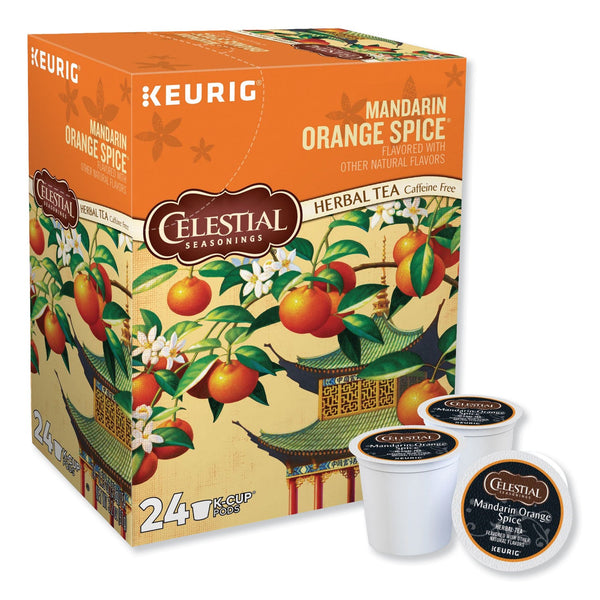 Celestial Seasonings® Mandarin Orange Spice Herb Tea K-Cups 24/Box (GMT14735) Box of 24