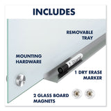 Quartet® Infinity Glass Marker Board, 72 x 48, White Surface (QRTG7248W) Each