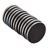 U Brands High Energy Magnets, Circle, Silver, 1.25" Diameter, 12/Pack (UBR2911U0012) Pack of 12