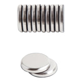 U Brands High Energy Magnets, Circle, Silver, 1.25" Diameter, 12/Pack (UBR2911U0012) Pack of 12