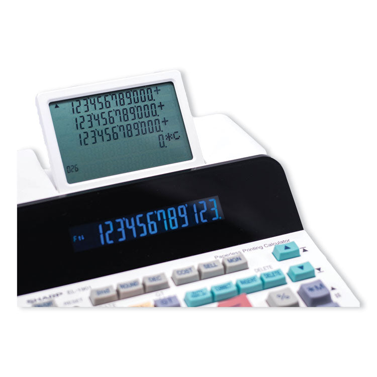 Sharp® EL-1901 Paperless Printing Calculator with Check and Correct (SHREL1901) Each