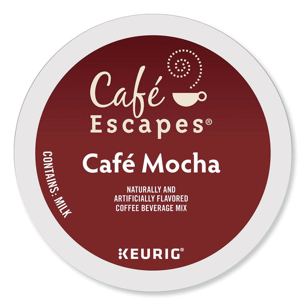 Café Escapes® Mocha K-Cups, 24/Box, 96/Carton (GMT6803CT) Case of 96