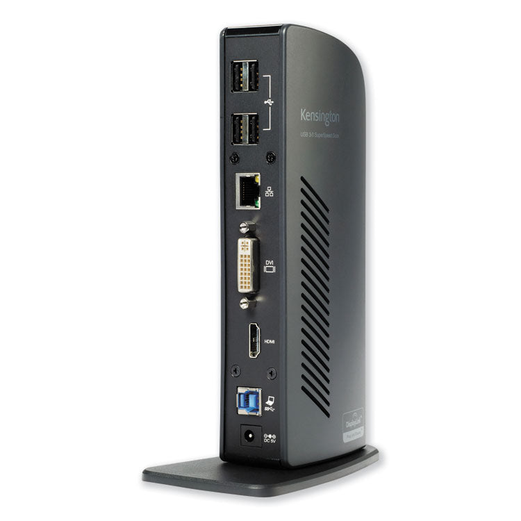 Kensington® USB 3.0 Docking Station with DVI/HDMI/VGA Video, 1 DVI and 1 HDMI Out (KMW33972)