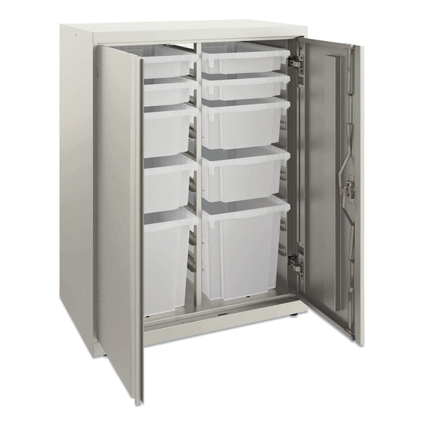 HON® Flagship Storage Cabinet with 4 Small, 4 Medium and 2 Large Bins, 30w x 18d x 39.13h, Loft (HONSC183930LGLO)