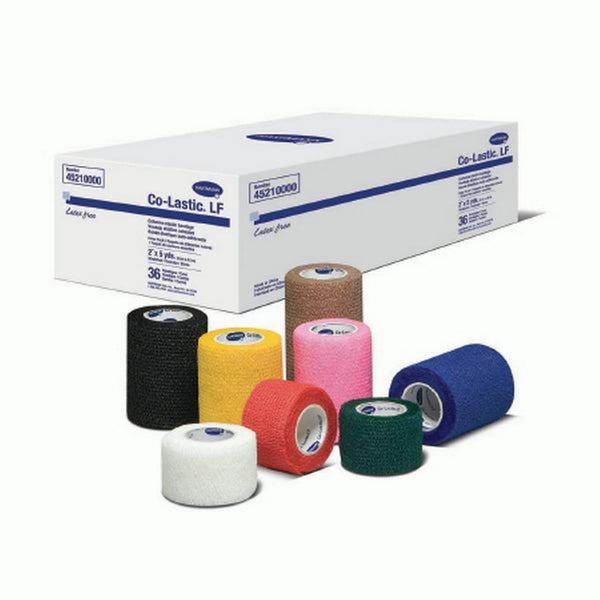 Co-Lastic® Cohesive Bandage 2 Inch X 5 Yard Self-Adherent Closure Assorted Colors NonSterile Standard Compression (680092_CS) 36/CS