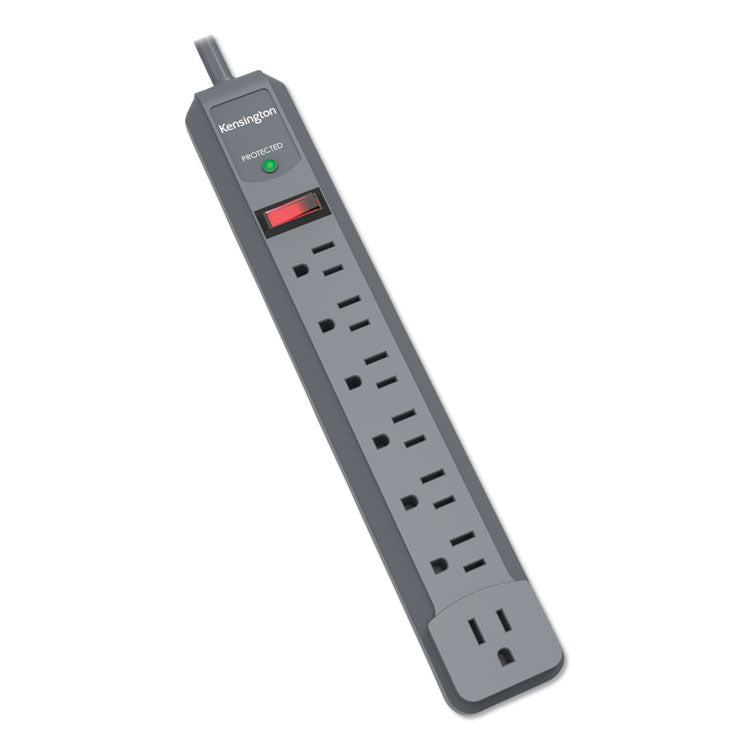 Kensington® Guardian Premium Surge Protector, 7 AC Outlets, 6 ft Cord, 540 J, Gray (KMW38217)