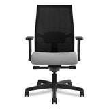 HON® Ignition 2.0 4-Way Stretch Mid-Back Mesh Task Chair, Supports 300 lb, 17" to 21" Seat Height, Frost Seat, Black Back/Base (HONI2M2AMLC22TK)