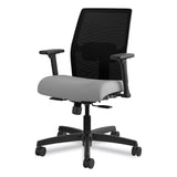 HON® Ignition 2.0 4-Way Stretch Low-Back Mesh Task Chair, Supports 300 lb, 17" to 21" Seat Height, Frost Seat, Black Back/Base (HONI2L1AMLC22TK)