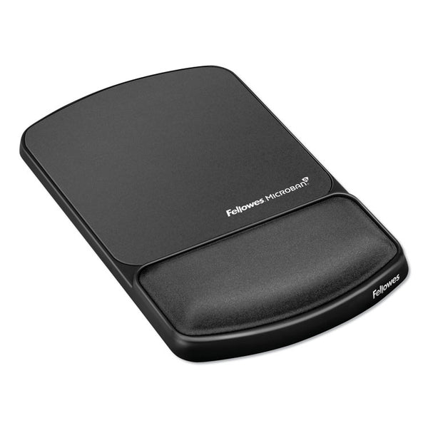 Fellowes® Mouse Pad with Wrist Support with Microban Protection, 6.75 x 10.12, Graphite (FEL9175101)