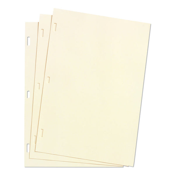 Wilson Jones® Looseleaf Minute Book Ledger Sheets, 11 x 8.5, Ivory, Loose Sheet, 100/Box (WLJ90110) Pack of 100