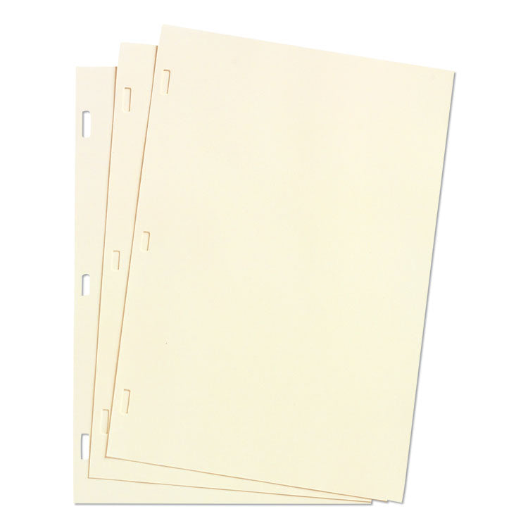 Wilson Jones® Looseleaf Minute Book Ledger Sheets, 11 x 8.5, Ivory, Loose Sheet, 100/Box (WLJ90110) Pack of 100