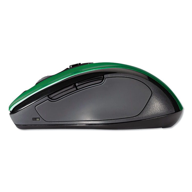Kensington® Pro Fit Mid-Size Wireless Mouse, 2.4 GHz Frequency/30 ft Wireless Range, Right Hand Use, Emerald Green (KMW72424) Each