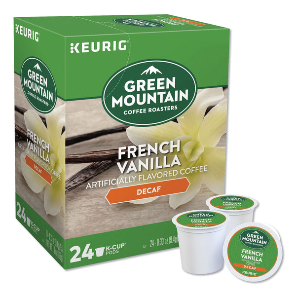 Green Mountain Coffee® French Vanilla Decaf Coffee K-Cups, 96/Carton (GMT7732CT) Case of 96