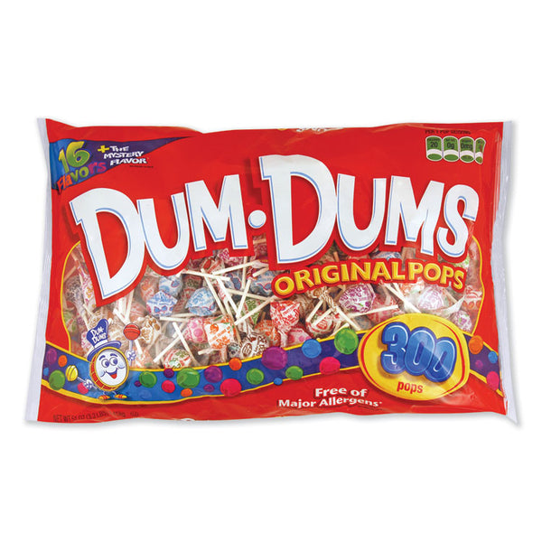 Spangler® Dum-Dum-Pops, Assorted Flavors, Individually Wrapped, 300/Pack (SPA60)