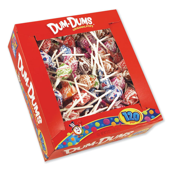 Spangler® Dum-Dum-Pops, Assorted Flavors, Individually Wrapped, 120/Box (SPA66)