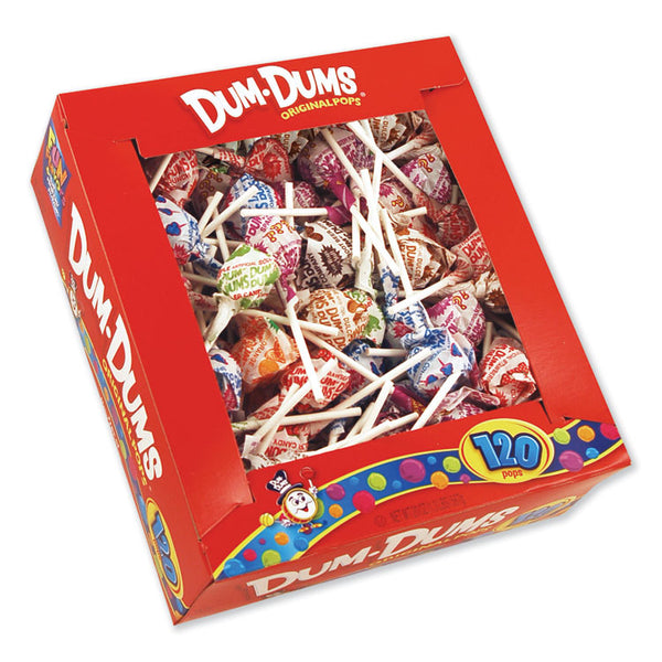 Spangler® Dum-Dum-Pops, Assorted Flavors, Individually Wrapped, 120/Box (SPA66) Box of 120