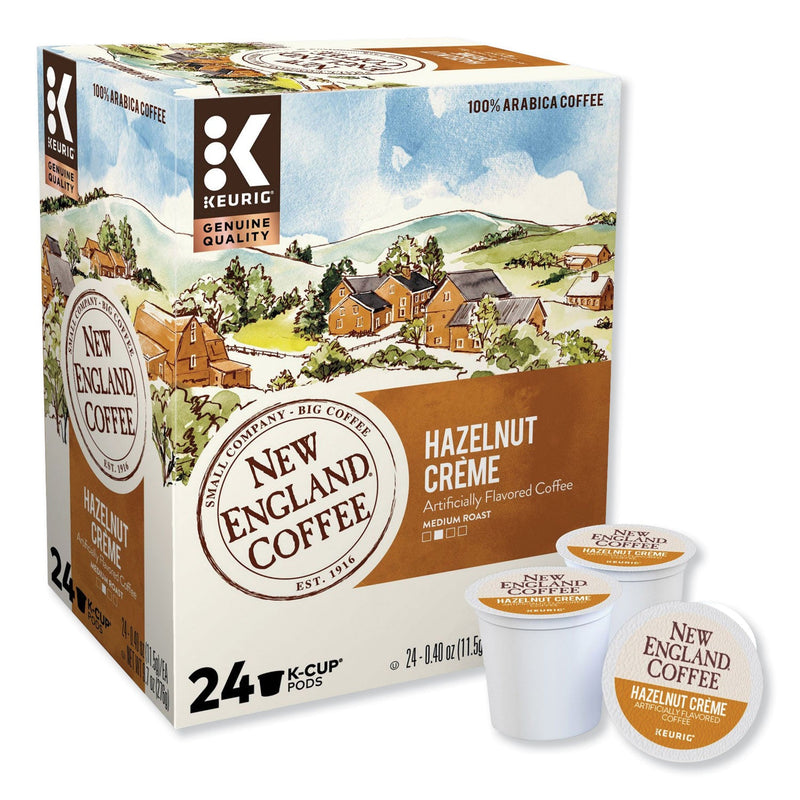 New England® Coffee Hazelnut Creme K-Cup Pods, 24/Box (GMT0040) Box of 24