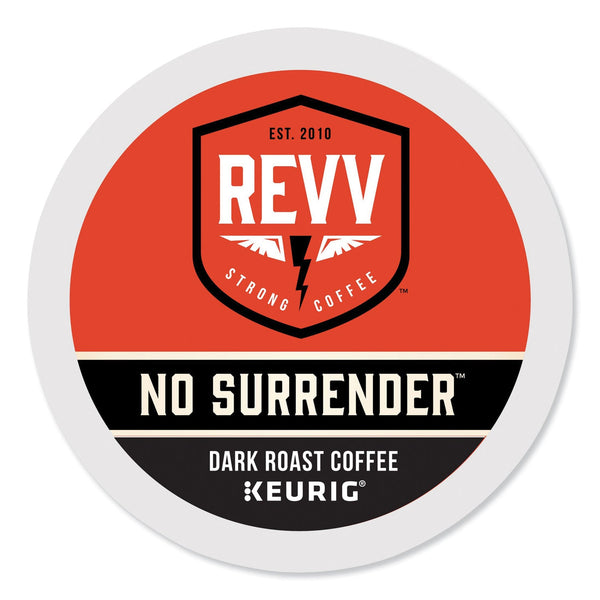 revv® NO SURRENDER K-Cup, Dark Roast, K-Cup, 24/Box (GMT6873) Box of 24