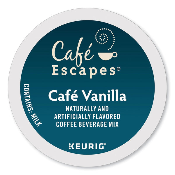 Café Escapes® Cafe Vanilla K-Cups, 24/Box (GMT6812) Box of 24