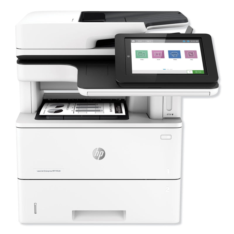 HP LaserJet Enterprise MFP M528f Multifunction Laser Printer, Copy/Fax/Print/Scan (HEW1PV65A)