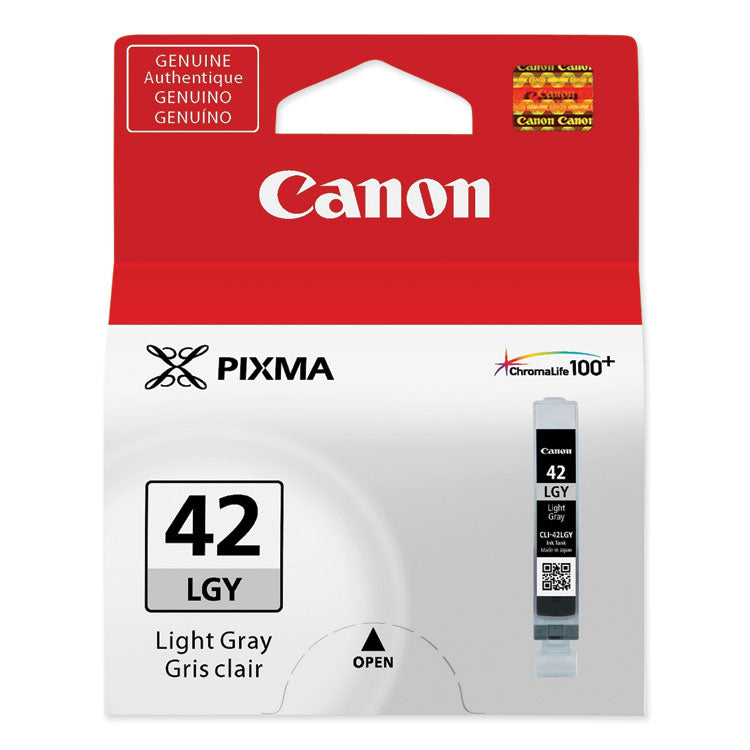 Canon® 6391B002 (CLI-42) ChromaLife100+ Ink, Light Gray (CNM6391B002)