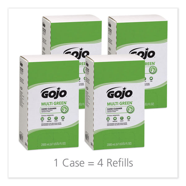GOJO® MULTI GREEN Hand Cleaner Refill, Citrus Scent, 2,000 mL, 4/Carton (GOJ7265)