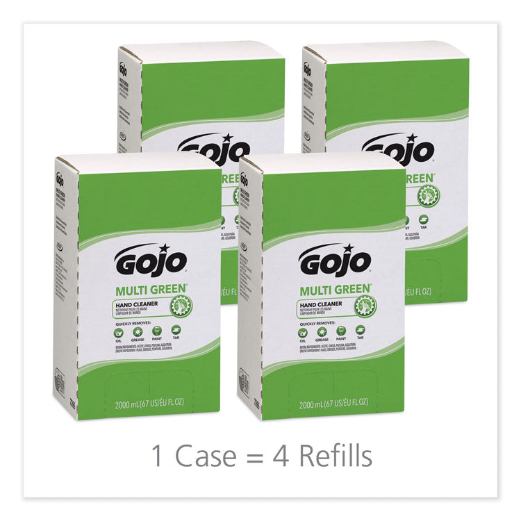 GOJO® MULTI GREEN Hand Cleaner Refill, Citrus Scent, 2,000 mL, 4/Carton (GOJ7265)