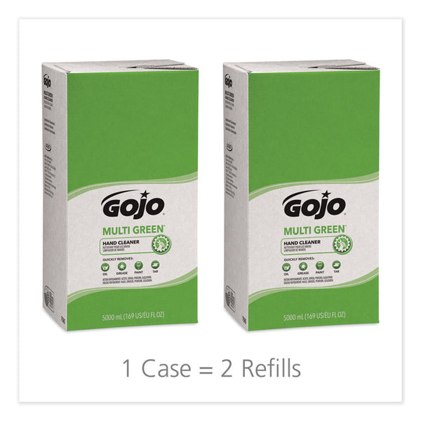 GOJO® MULTI GREEN Hand Cleaner Refill, Citrus Scent, 5,000 mL, 2/Carton (GOJ7565)