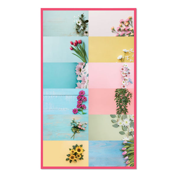 Blueline® Romantic Wall Calendar, Romantic Floral Photography, 12 x 17, Multicolor/White Sheets, 12-Month (Jan to Dec): 2024 (REDC173122)
