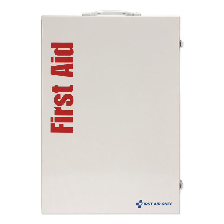 First Aid Only™ ANSI Class B+ 4 Shelf First Aid Station with Medications, 1,461 Pieces, Metal Case (FAO90576) 1 Kit