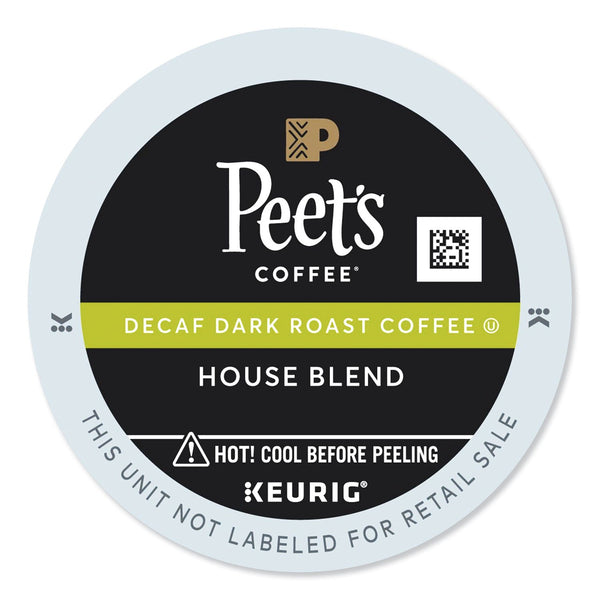 Peet's Coffee & Tea® House Blend Decaf  K-Cups, 22/Box (GMT6544) Box of 22