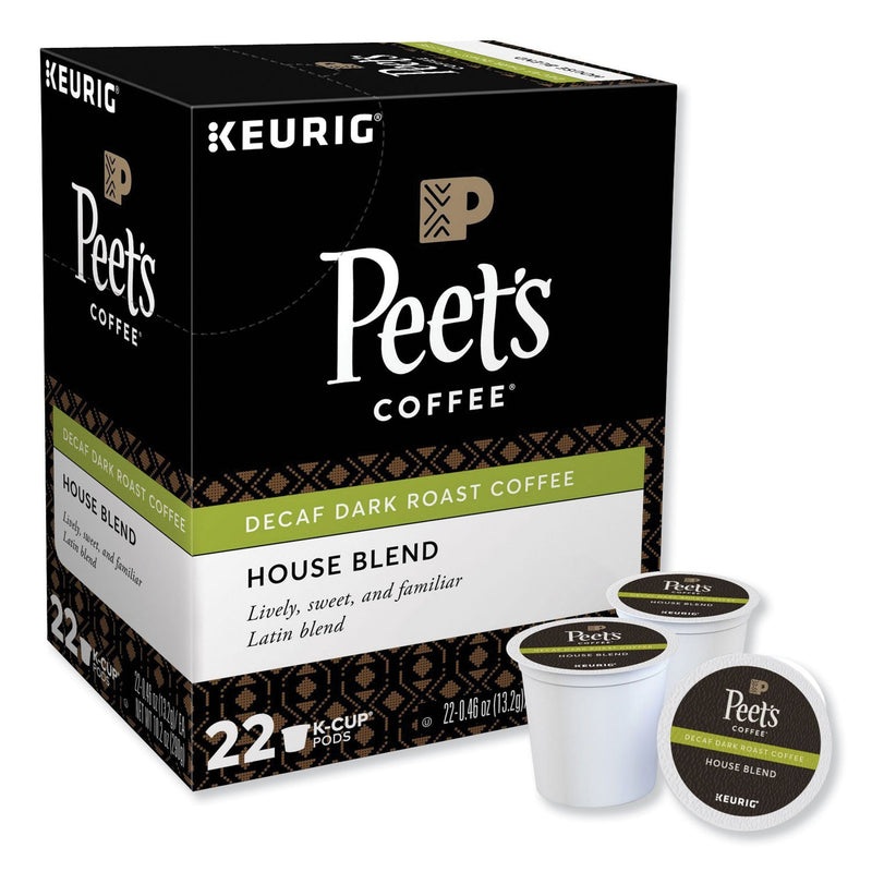 Peet's Coffee & Tea® House Blend Decaf  K-Cups, 22/Box (GMT6544) Box of 22